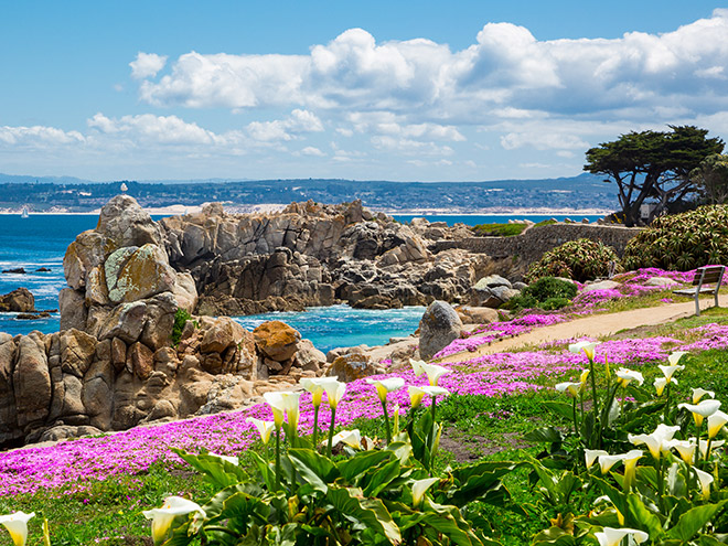 Monterey Bay Coastal Recreational Trail In California